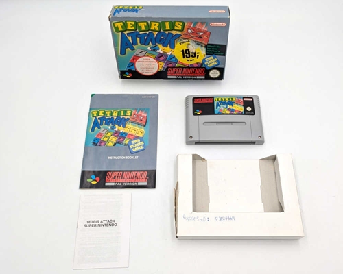 Tetris Attack - Komplet i Æske - SNES - (UKV) (EUR) (C Grade) (Genbrug)